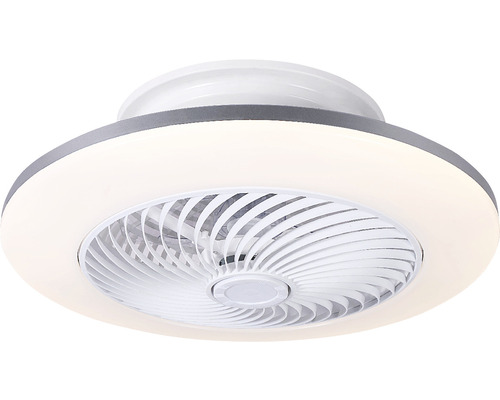 Ventilator tavan Gibli Ø55cm 33W, iluminare cu LED integrat 40W 2800 lumeni, alb reglabil