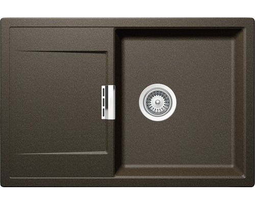 Chiuvetă bucătărie cristadur cu o cuvă Schock Mono D-100 76,5x51 cm, cu picurător, reversibilă, Bronze Chiuvetă bucătărie cristadur cu o cuvă Schock Mono D-100 76,5x51 cm, cu picurător, reversibilă, Bronze