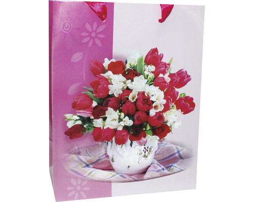 Sac de cadou cu motiv floral