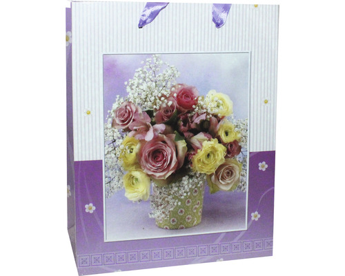 Sac de cadou cu motiv floral