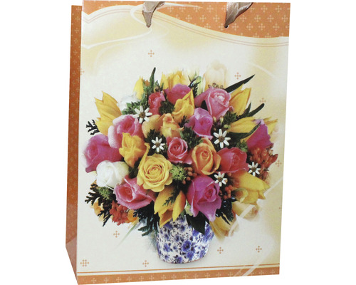 Sac de cadou cu motiv floral
