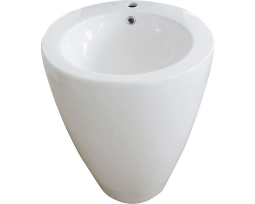 Lavabo ceramic pe piedestal pentru baie