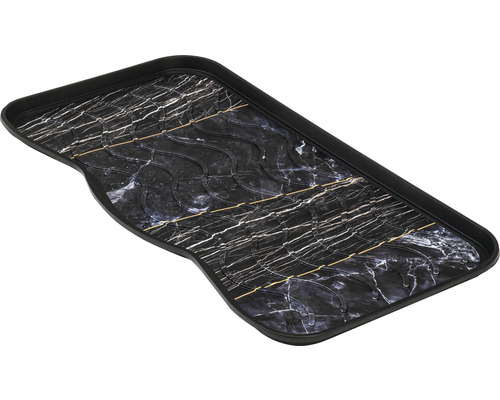 Covoraș auto cu model de marmură și margine înaltă