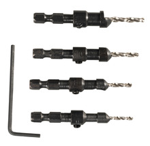 Set burghie cu zencuitor Makita Ø2,4-3,6 mm, 4 piese