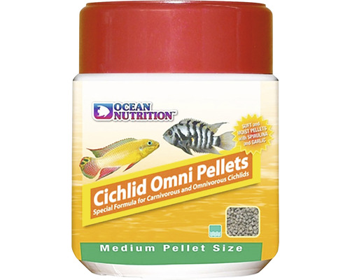 Hrană pentru pești acvariu Ocean Nutrition Cichlid Omni Pellets Medium 100 g