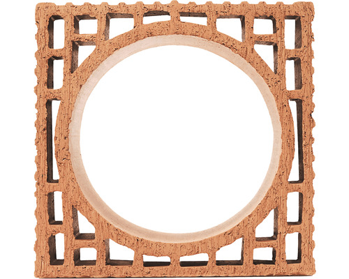 Piatră dreptunghiulară pentru coș de fum cu deschidere rotundă