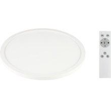 Panou cu LED integrat Eglo 14W 1800 lumeni Ø29,5 cm, montaj aplicat, lumină albă 2700-6500K, albă, incl. telecomandă-thumb-0