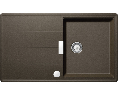 Chiuvetă bucătărie cristadur cu o cuvă Schock Tia D-100 86x50 cm, cu picurător, reversibilă, Bronze Chiuvetă bucătărie cristadur cu o cuvă Schock Tia D-100 86x50 cm, cu picurător, reversibilă, Bronze