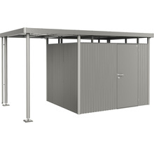 Magazie de scule metalică cu copertină și ușă