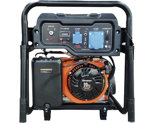Generator cu prize de 230 volți și putere a motorului de 20 CP