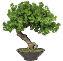 Bonsai artificial în ghiveci ca decor