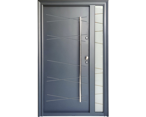 Ușă exterior metalică Victrix mâner bară B150 120x205 cm stânga