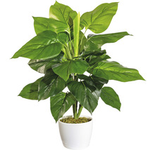 Plantă de interior artificială în ghiveci alb