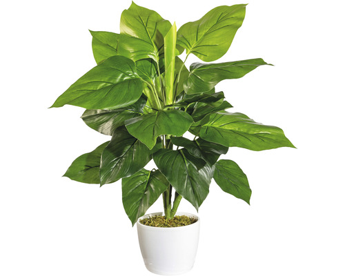 Plantă artificială Philodendron în ghiveci H 50 cm verde