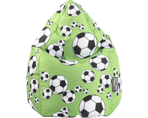 Fotoliu sac beanbag Sitting Point Kicker L verde 70x90 cm