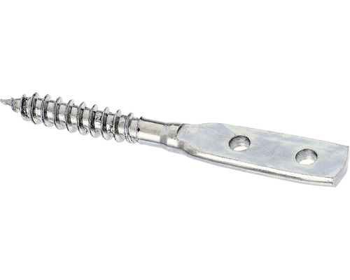 Holșurub cu cap aplatizat Alberts 12x80 mm oțel zincat și găuri pentru fixare Şurub metalic cu două găuri pentru fixare