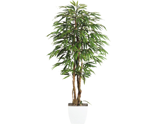 Plantă artificială Ficus benjamina în ghiveci H 150 cm verde