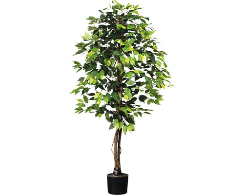 Plantă artificială Ficus benjamina în ghiveci H 150 cm 840 frunze verde