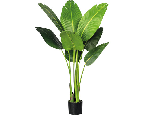 Plantă artificială Sterlitzia nicolai în ghiveci H 120 cm verde