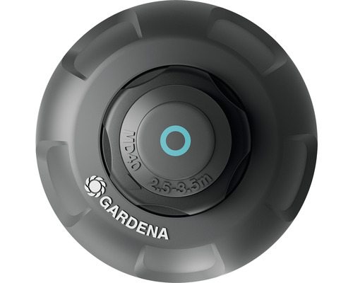 Logo Gardena și regulator pentru stropitor de grădină