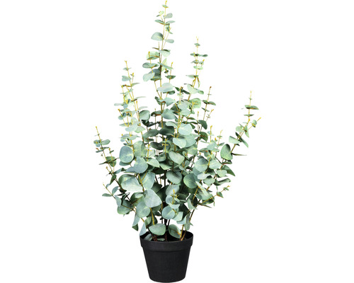 Plantă artificială Eucalipt în ghiveci H 80 cm verde