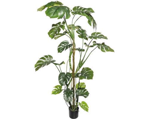 Plantă artificială Splitphilodendron în ghiveci H 180 cm verde