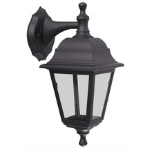 Lampa de perete neagră în stil felinar pentru exterior