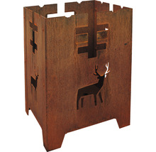 Focar din metal cu motive cu cerbi