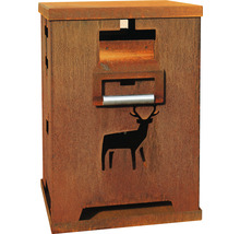 Cutie poștală din oțel cu motiv cerb