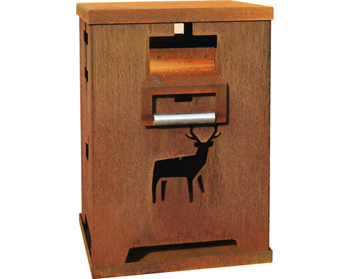 Cutie poștală din oțel cu motiv cerb