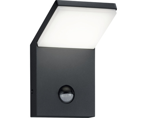 Aplică LED exterior Pearl 8W 900 lumeni, senzor de mișcare, IP54, antracit
