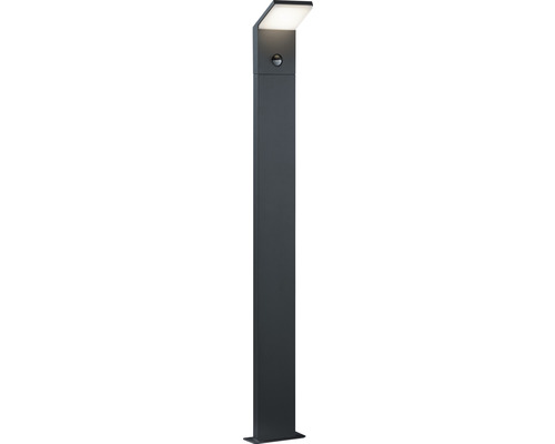 Stâlp iluminat cu LED integrat Pearl 8W 900 lumeni, 100 cm, senzor de mișcare, pentru exterior IP54, negru