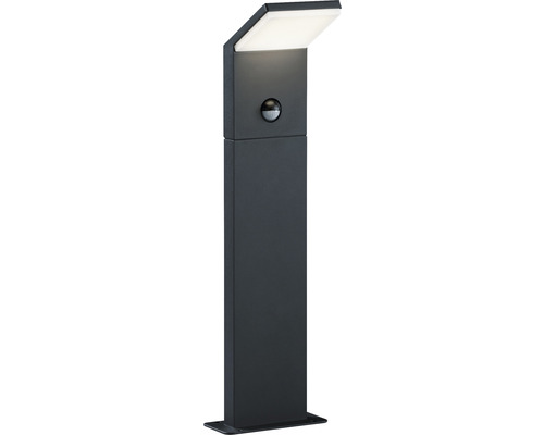 Stâlp iluminat cu LED integrat Pearl 8W 900 lumeni, 50 cm, senzor de mișcare, pentru exterior IP54, negru