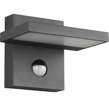Lumină de perete exterioară cu LED gri cu senzor de mișcare