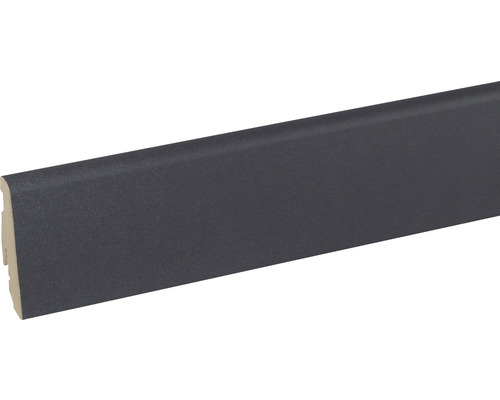 Plintă MDF SKANDOR FU60L beton negru FOFA477 2400x58x19 mm Plintă gri închis