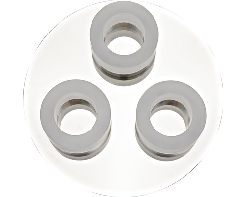 Trei inele de etanșare pe o suprafață transparentă