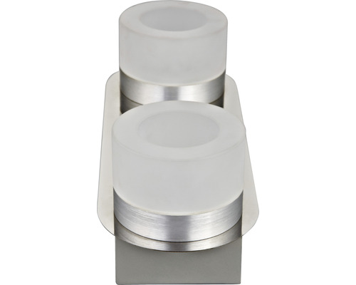 Pahar dublu pentru periuțe de dinți din sticlă și metal