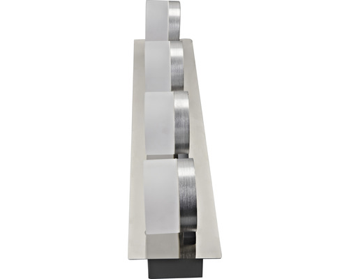 Lumină de perete cu patru becuri din metal și sticlă