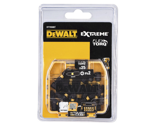 Set de biți pentru șurubelniță DeWalt Extreme Flex Torq cu 25 de bucăți