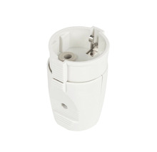 Adaptor alb cu stecher euro pentru prize