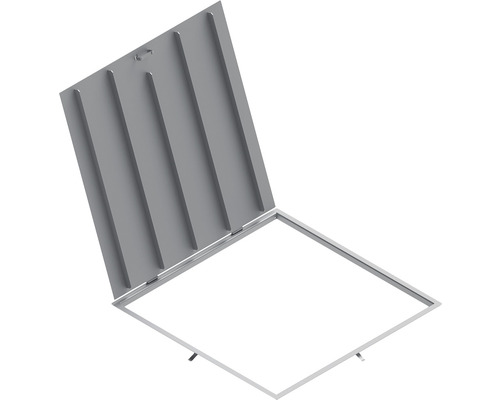 Cămin de vizitare rectangular cu capac deschis
