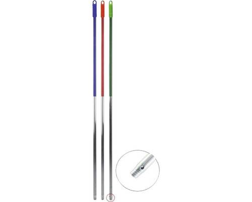 Coadă de mop & racletă pardoseală 1400x23,5 mm, din țeavă de aluminiu