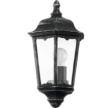 Lampa de perete în stil felinar cu sticlă transparentă