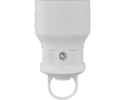 Adaptor de lampă alb cu inel de agățat