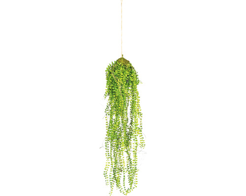 Plantă artificială susupendată mini frunze H 70 cm verde