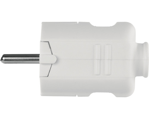 Ștecher Euro alb cu pini metalici