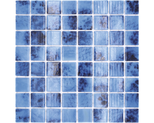 Mozaic piscină sticlă VP56385PUR albastru 31,6x31,6 cm