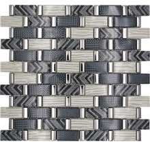 Mozaic sticlă XCM MW20 gri 30x31 cm