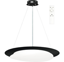 Lustr negru cu LED și telecomandă