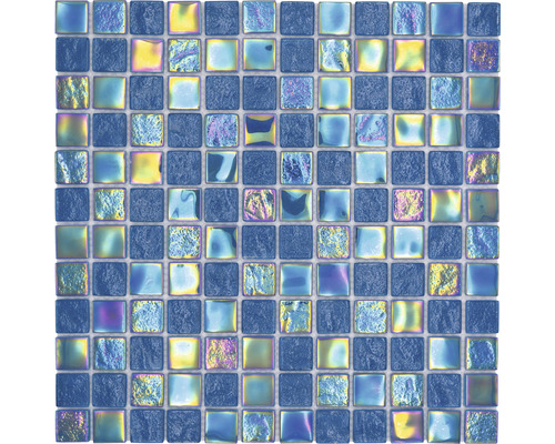 Mozaic piscină sticlă CM S363 albastru 30,4x30,4 cm